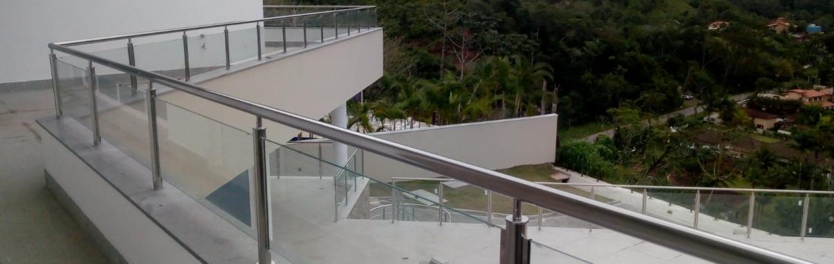 CORRIMÃO DE VIDRO VERDE EM SP